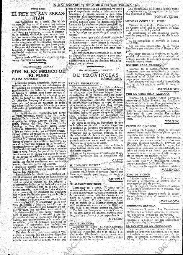 ABC MADRID 13-04-1918 página 17
