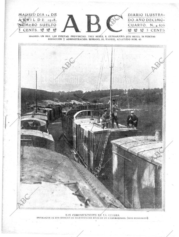ABC MADRID 14-04-1918 página 1