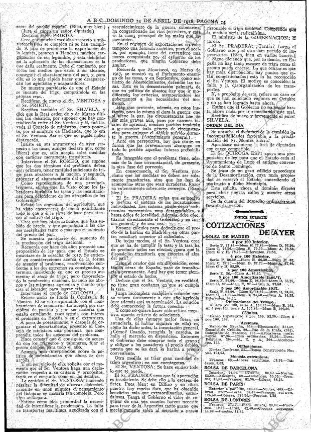 ABC MADRID 14-04-1918 página 14