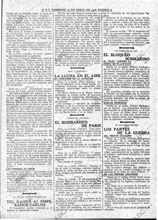 ABC MADRID 14-04-1918 página 9