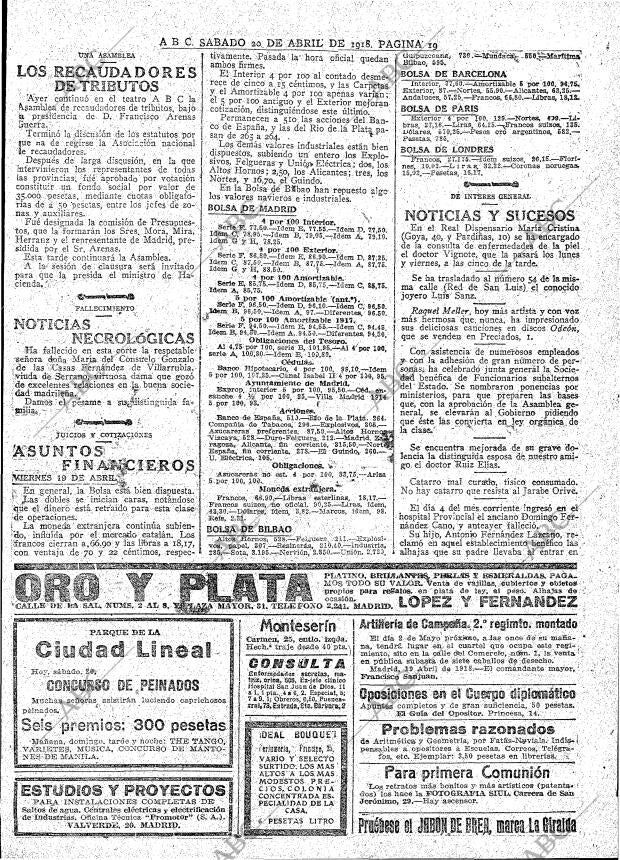 ABC MADRID 20-04-1918 página 19