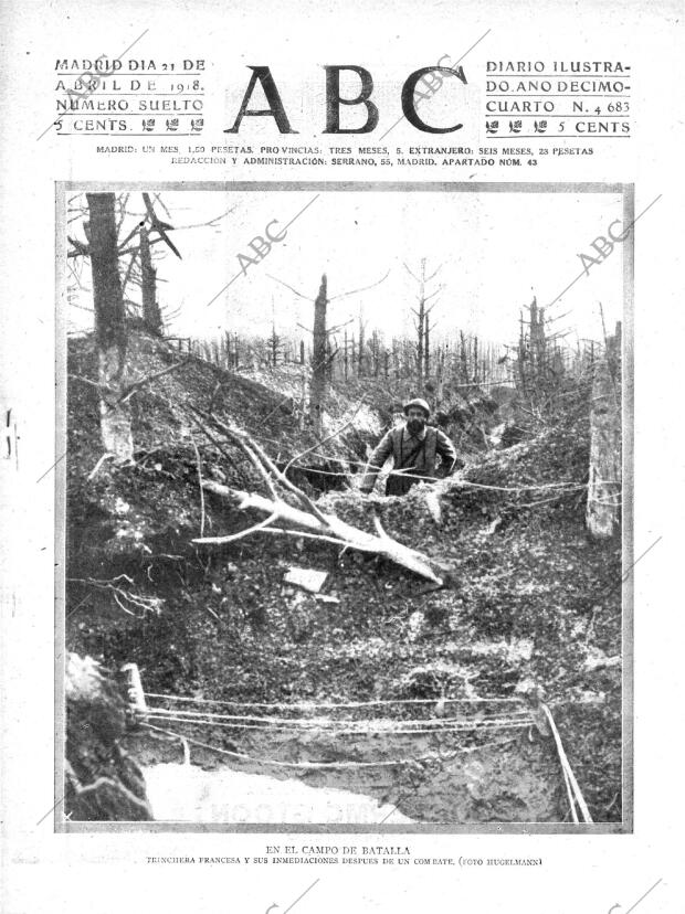 ABC MADRID 21-04-1918 página 1