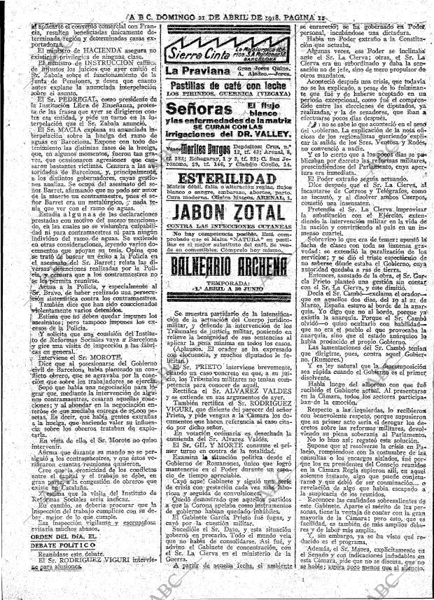 ABC MADRID 21-04-1918 página 11