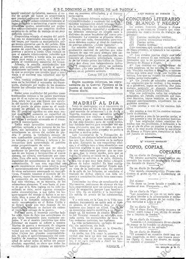 ABC MADRID 21-04-1918 página 7