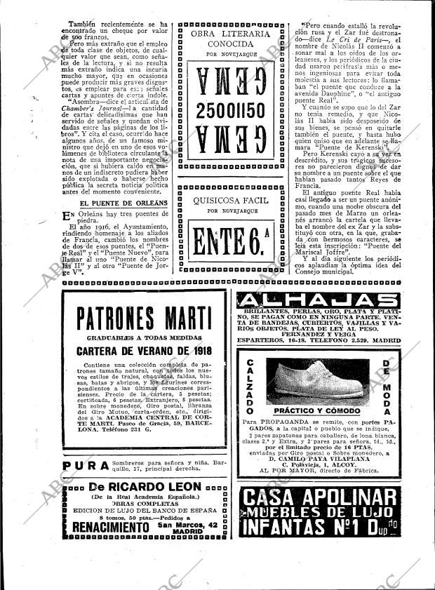 BLANCO Y NEGRO MADRID 21-04-1918 página 6