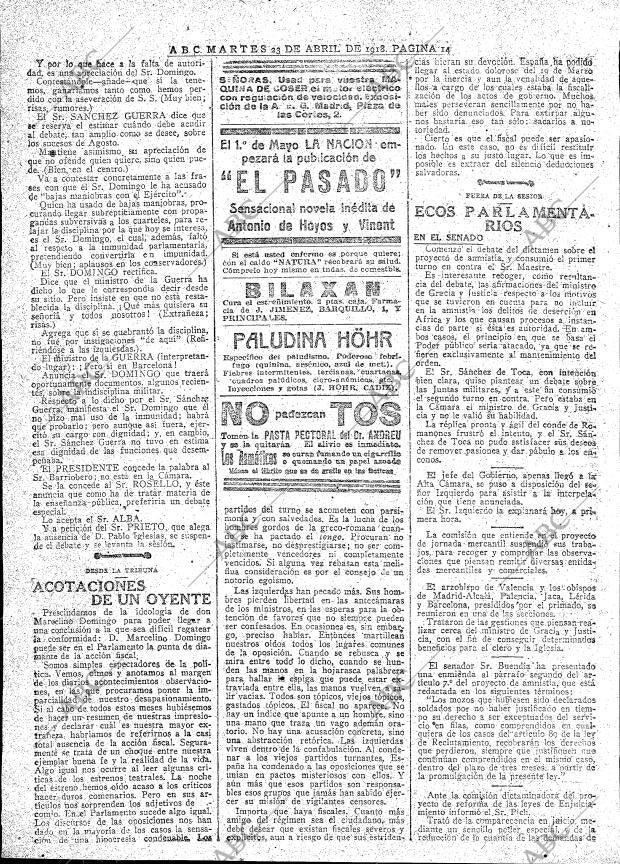 ABC MADRID 23-04-1918 página 14