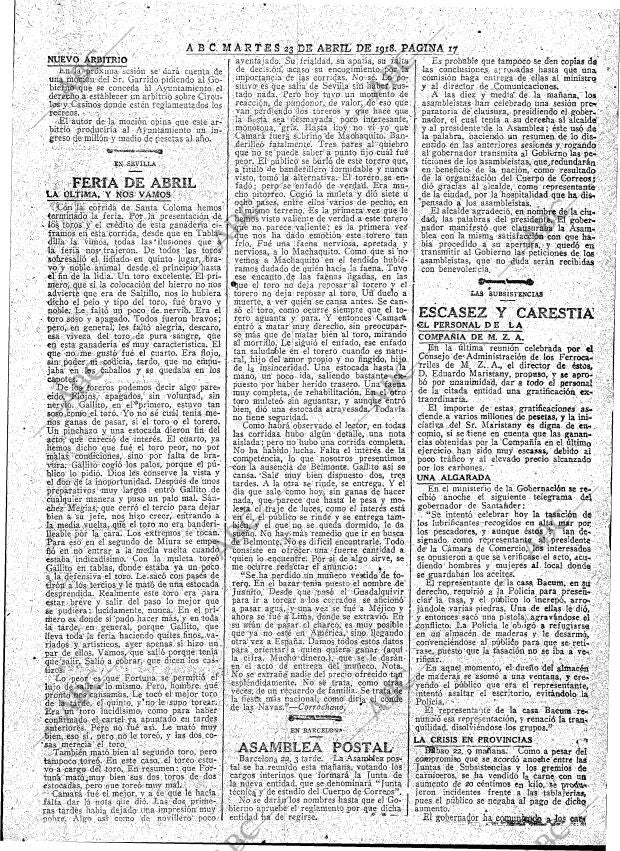 ABC MADRID 23-04-1918 página 17