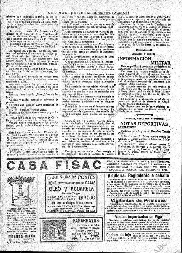 ABC MADRID 23-04-1918 página 18