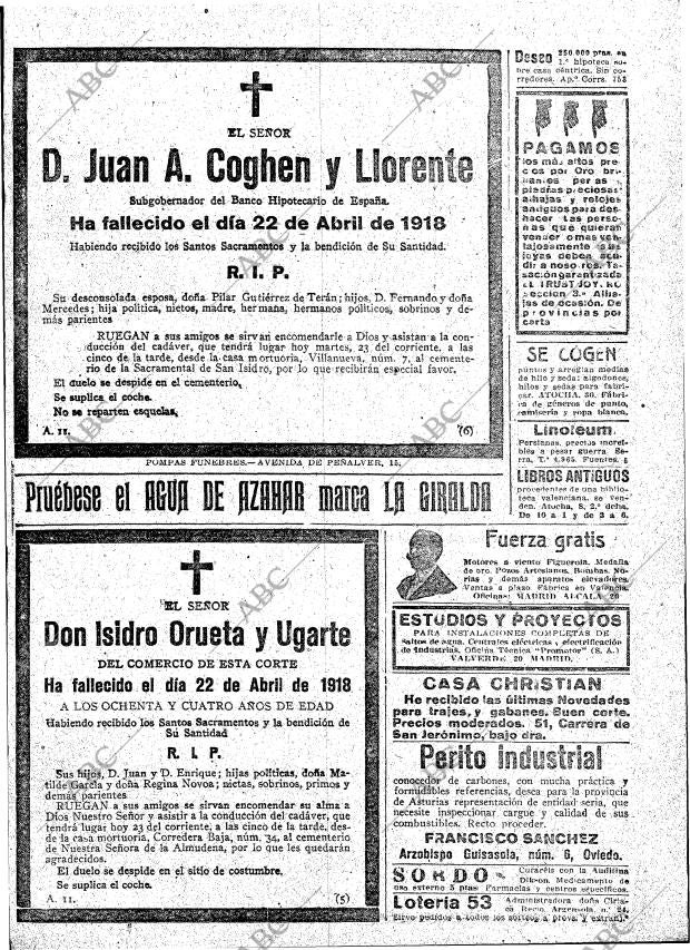 ABC MADRID 23-04-1918 página 25