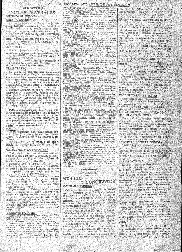 ABC MADRID 24-04-1918 página 17