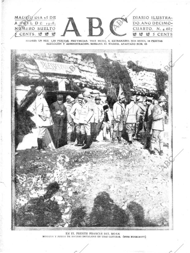 ABC MADRID 25-04-1918 página 1