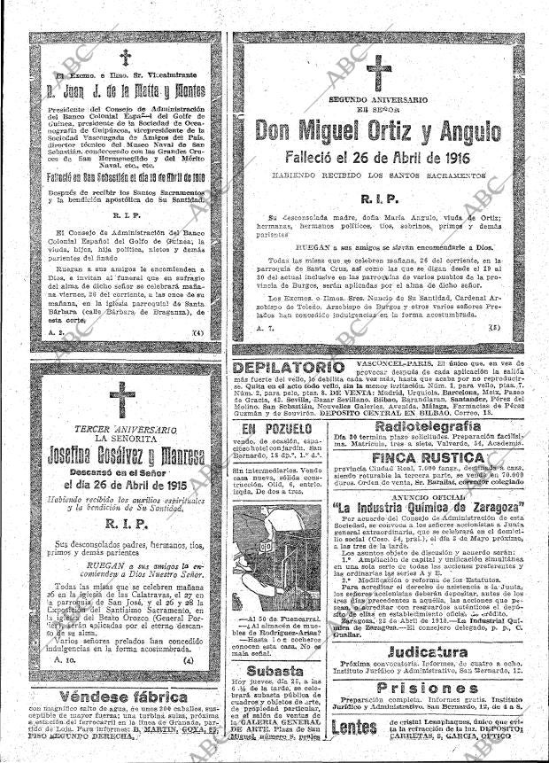 ABC MADRID 25-04-1918 página 23