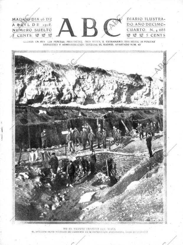 ABC MADRID 26-04-1918 página 1