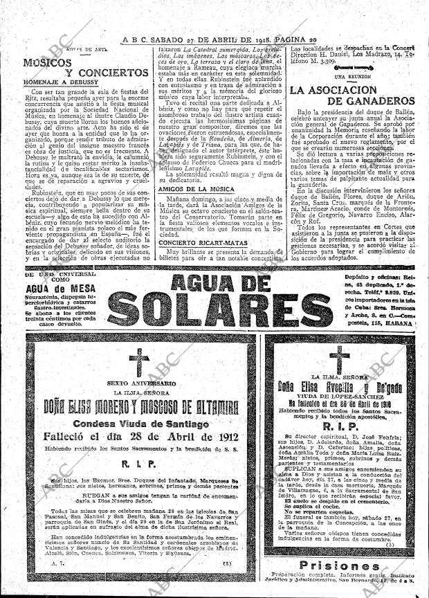 ABC MADRID 27-04-1918 página 20