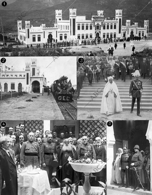 Inauguración del ferrocarril Ceuta-Tetuan