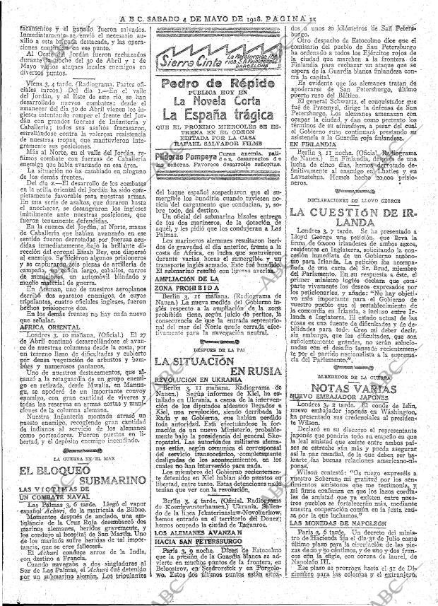ABC MADRID 04-05-1918 página 11