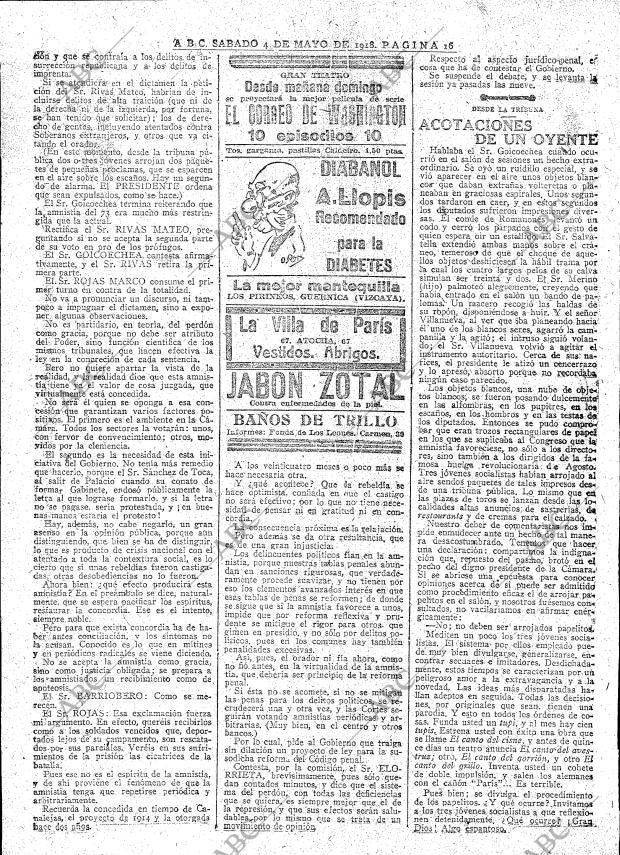 ABC MADRID 04-05-1918 página 16