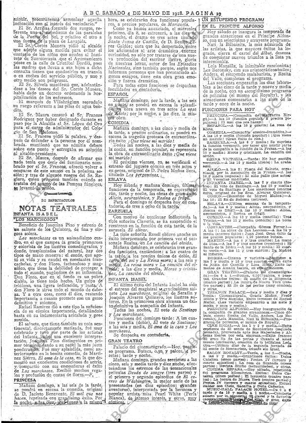 ABC MADRID 04-05-1918 página 19