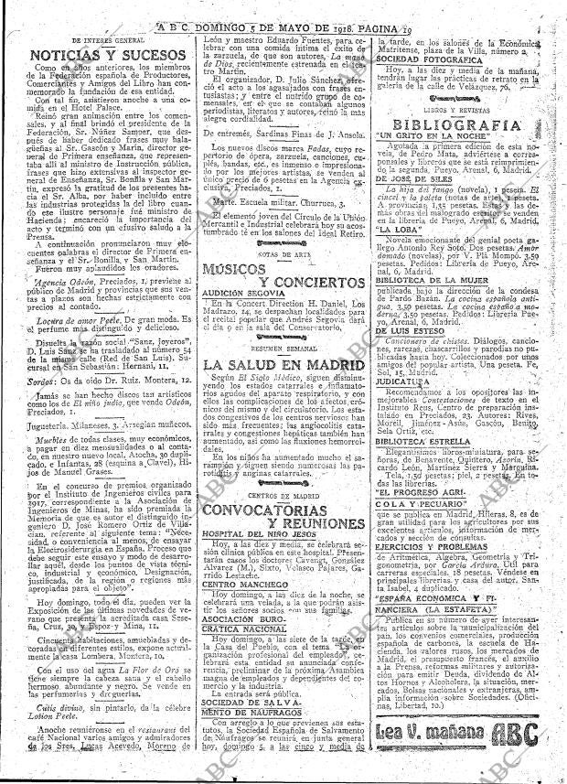 ABC MADRID 05-05-1918 página 19