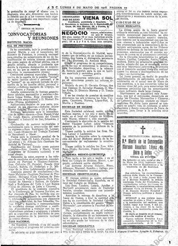 ABC MADRID 06-05-1918 página 17