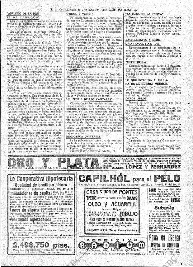 ABC MADRID 06-05-1918 página 19