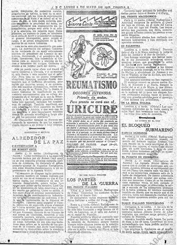 ABC MADRID 06-05-1918 página 9