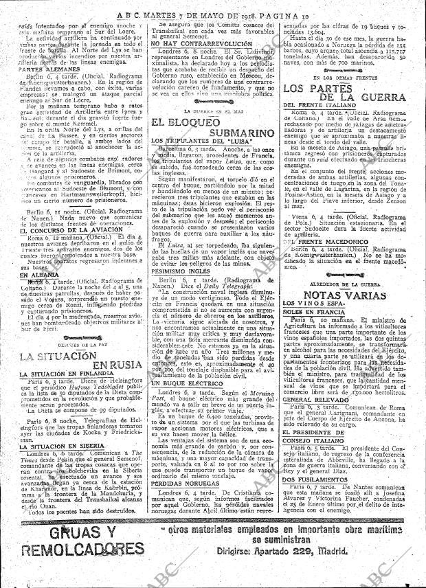 ABC MADRID 07-05-1918 página 10