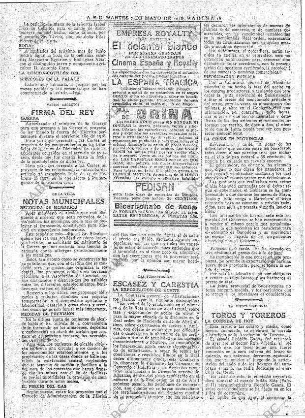 ABC MADRID 07-05-1918 página 16
