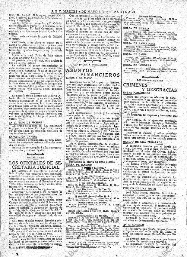 ABC MADRID 07-05-1918 página 18