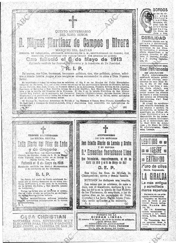 ABC MADRID 07-05-1918 página 23