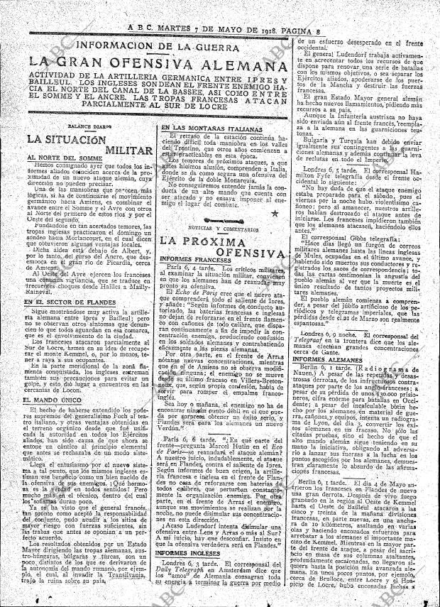 ABC MADRID 07-05-1918 página 8