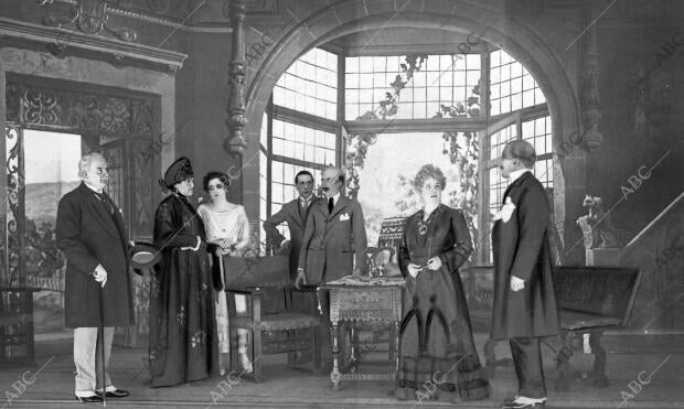 Una escena de la Obra, de Muñoz Seca, "los Pergaminos", Estrenada anoche