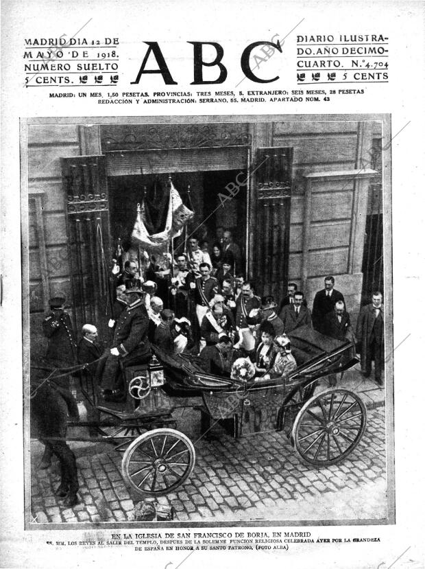 ABC MADRID 12-05-1918 página 1