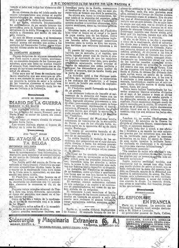 ABC MADRID 12-05-1918 página 8