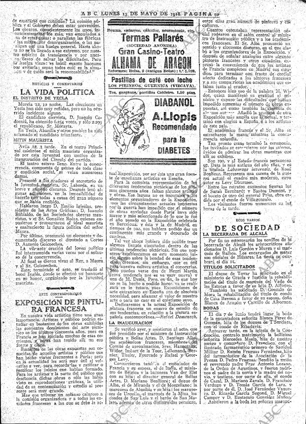 ABC MADRID 13-05-1918 página 10