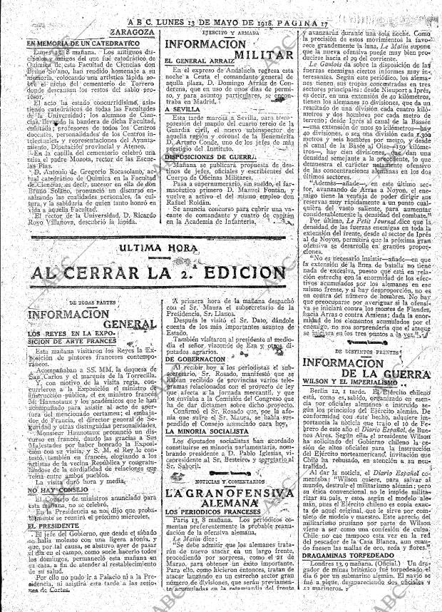 ABC MADRID 13-05-1918 página 17