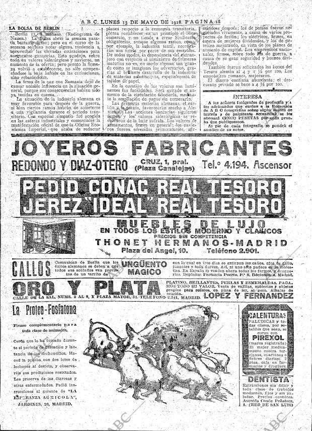 ABC MADRID 13-05-1918 página 18