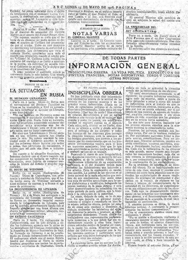 ABC MADRID 13-05-1918 página 9