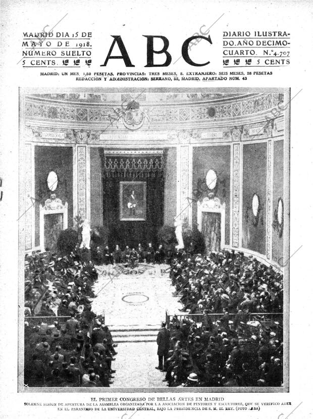 ABC MADRID 15-05-1918 página 1