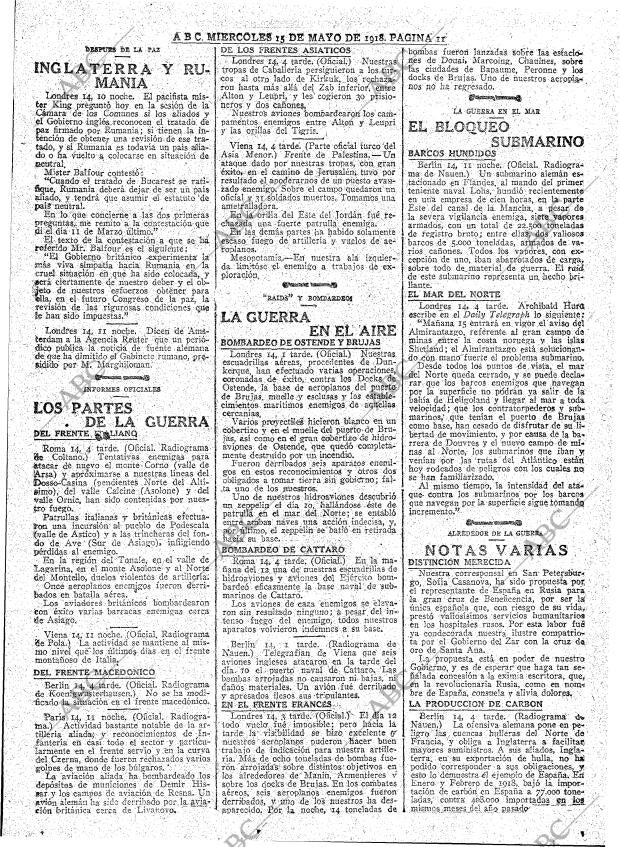 ABC MADRID 15-05-1918 página 11