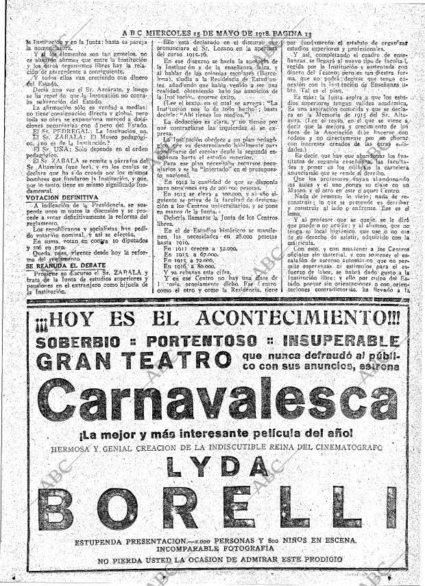 ABC MADRID 15-05-1918 página 13