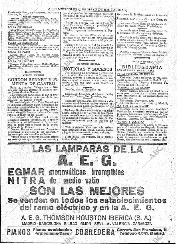 ABC MADRID 15-05-1918 página 23