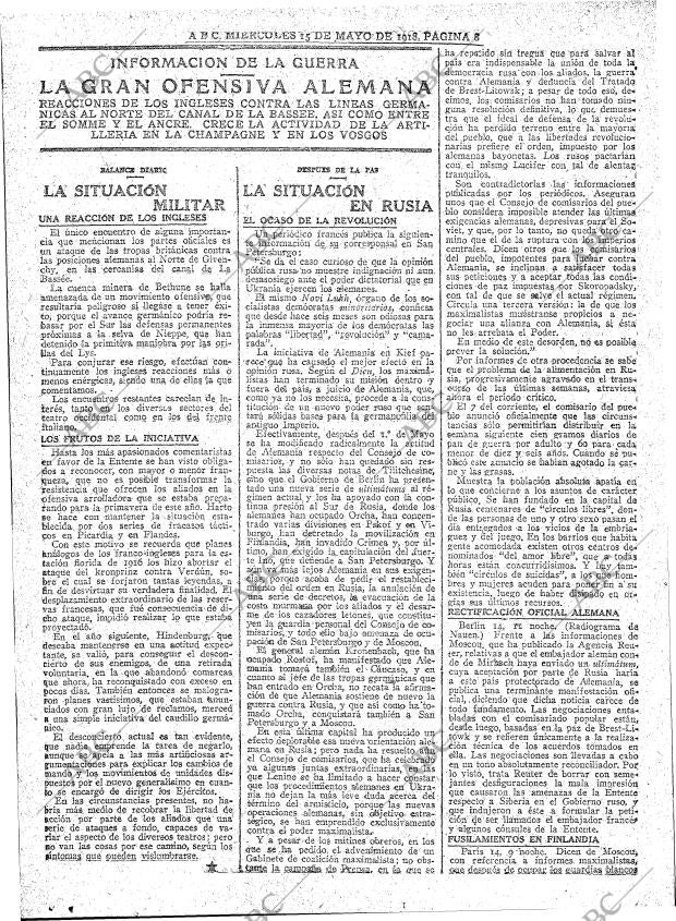 ABC MADRID 15-05-1918 página 8