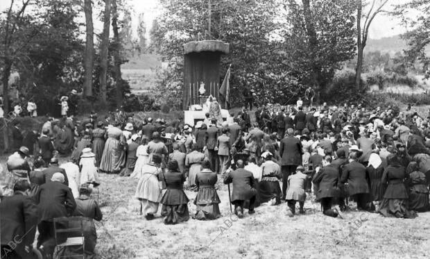 Misa Celebrada ayer con motivo de la romería Asturiana