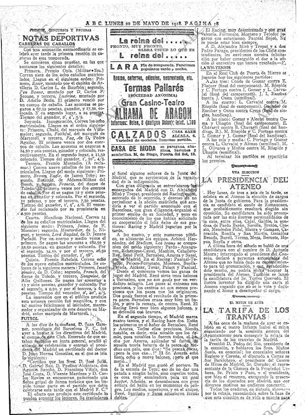 ABC MADRID 20-05-1918 página 18