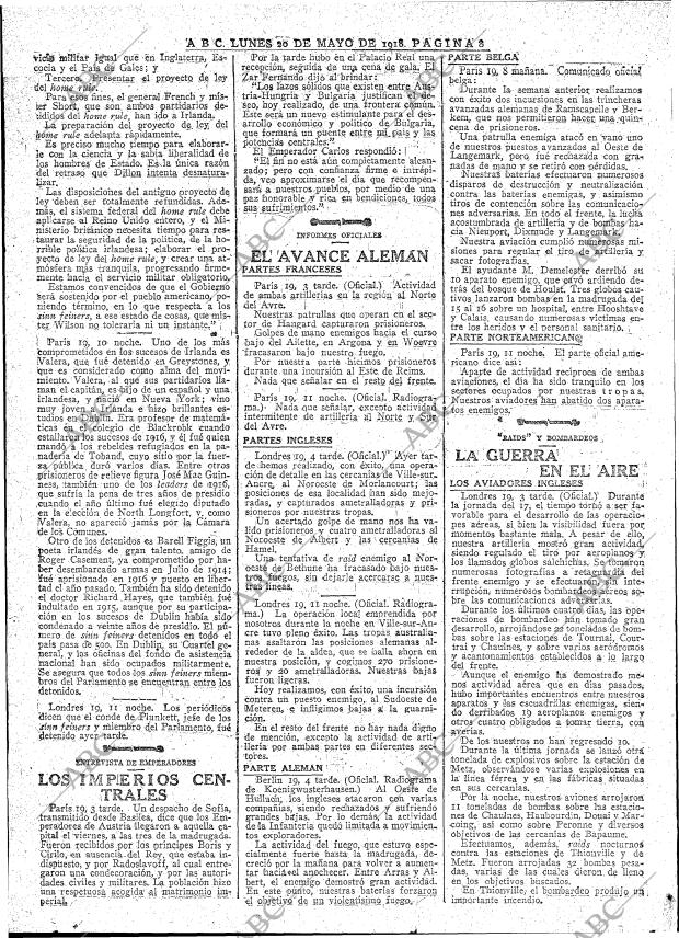 ABC MADRID 20-05-1918 página 8