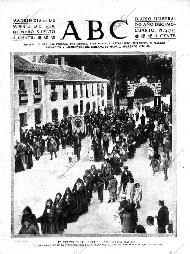 ABC MADRID 21-05-1918 página 1