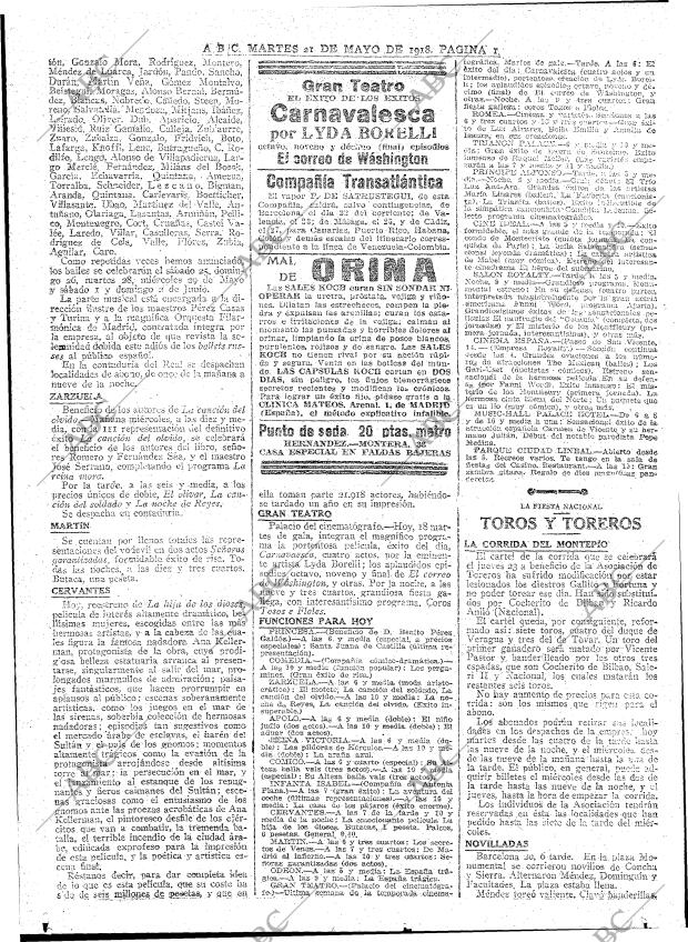 ABC MADRID 21-05-1918 página 14