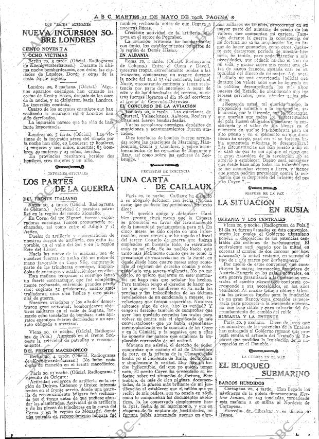 ABC MADRID 21-05-1918 página 8