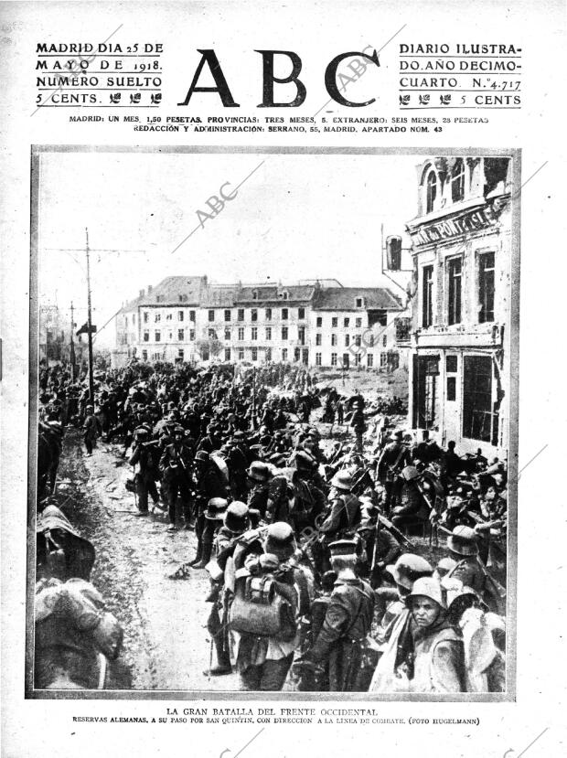 ABC MADRID 25-05-1918 página 1